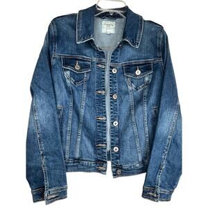 Torrid distressed denim jacket, size 1